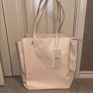 BEIS The Commuter Tote in Beige NEW